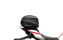 Ventura Yamaha YZF R1 (15 - >) Bike-Pack Kit includes an EVO-12 pack, Evo-Rack or Sport-Rack mounted on the bike, and a labeled L-bracket with screws shown as a generic image. Each component is clearly identified by name.