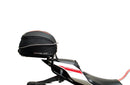 Ventura Yamaha YZF R1 (15 - >) Bike-Pack Kit includes an EVO-12 pack, Evo-Rack or Sport-Rack mounted on the bike, and a labeled L-bracket with screws shown as a generic image. Each component is clearly identified by name.