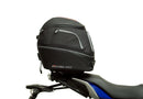 Image showing the Ventura EVO-12 Bike-Pack Kit for Yamaha MT-07R Tracer 700 (17-21), featuring an EVO-12 Pack (black soft bag), Evo-Rack (black metal rack), and L-Bracket with screws; labeled as a generic image.