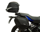 Image showing the Ventura EVO-12 Bike-Pack Kit for Yamaha MT-07R Tracer 700 (17-21), featuring an EVO-12 Pack (black soft bag), Evo-Rack (black metal rack), and L-Bracket with screws; labeled as a generic image.
