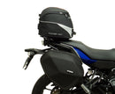 Image showing the Ventura EVO-12 Bike-Pack Kit for Yamaha MT-07R Tracer 700 (17-21), featuring an EVO-12 Pack (black soft bag), Evo-Rack (black metal rack), and L-Bracket with screws; labeled as a generic image.