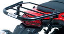 Ventura Yamaha XTZ 690 (20->) Bike-Pack Kit includes a black EVO-12 pack, Evo-Rack mounted on a motorcycle, and L-Bracket with bolts and screws. Each part, including the Evo-Rack, is clearly labeled under its image.