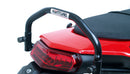 Ventura Yamaha XTZ 690 (20->) Bike-Pack Kit includes a black EVO-12 pack, Evo-Rack mounted on a motorcycle, and L-Bracket with bolts and screws. Each part, including the Evo-Rack, is clearly labeled under its image.