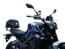 Ventura’s EVO-12 Bike-Pack Kit for Yamaha MT-09, MT-09SP (2021–>) includes the EVO-12 pack, rack-mounted EVO-rack, and labeled L-Bracket with mounting hardware—ideal for secure pannier support.