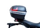 Ventura’s EVO-12 Bike-Pack Kit for Yamaha MT-09, MT-09SP (2021–>) includes the EVO-12 pack, rack-mounted EVO-rack, and labeled L-Bracket with mounting hardware—ideal for secure pannier support.