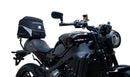 Image showing the Ventura EVO-12 Bike-Pack Kit on a Yamaha XSR 900 (22->), featuring an Evo-Rack, EVO-12 pack, and generic L-Bracket with mounting hardware. Each item is clearly labeled for easy identification.