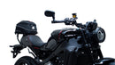 Image showing the Ventura EVO-12 Bike-Pack Kit on a Yamaha XSR 900 (22->), featuring an Evo-Rack, EVO-12 pack, and generic L-Bracket with mounting hardware. Each item is clearly labeled for easy identification.