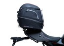 Image showing the Ventura EVO-12 Bike-Pack Kit on a Yamaha XSR 900 (22->), featuring an Evo-Rack, EVO-12 pack, and generic L-Bracket with mounting hardware. Each item is clearly labeled for easy identification.