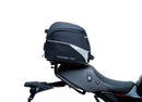 Image showing the Ventura EVO-12 Bike-Pack Kit on a Yamaha XSR 900 (22->), featuring an Evo-Rack, EVO-12 pack, and generic L-Bracket with mounting hardware. Each item is clearly labeled for easy identification.