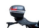Image showing the Ventura EVO-12 Bike-Pack Kit on a Yamaha XSR 900 (22->), featuring an Evo-Rack, EVO-12 pack, and generic L-Bracket with mounting hardware. Each item is clearly labeled for easy identification.