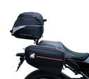Image showing the Ventura EVO-12 Bike-Pack Kit on a Yamaha XSR 900 (22->), featuring an Evo-Rack, EVO-12 pack, and generic L-Bracket with mounting hardware. Each item is clearly labeled for easy identification.