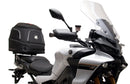 Ventura EVO-12 Bike-Pack Kit for Yamaha Tracer 9GT/9GT Plus (22->), includes a black bike-pack, Evo-Rack, sturdy L-Bracket with screws (shown as "Generic Image"), all clearly labeled on a white background.