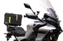 Ventura EVO-12 Bike-Pack Kit for Yamaha Tracer 9GT/9GT Plus (22->), includes a black bike-pack, Evo-Rack, sturdy L-Bracket with screws (shown as "Generic Image"), all clearly labeled on a white background.