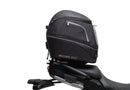 Ventura EVO-12 Bike-Pack Kit for Yamaha Tracer 9GT/9GT Plus (22->), includes a black bike-pack, Evo-Rack, sturdy L-Bracket with screws (shown as "Generic Image"), all clearly labeled on a white background.
