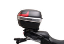 Ventura EVO-12 Bike-Pack Kit for Yamaha Tracer 9GT/9GT Plus (22->), includes a black bike-pack, Evo-Rack, sturdy L-Bracket with screws (shown as "Generic Image"), all clearly labeled on a white background.