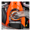 Zeta Exhaust Flange Guard KTM Husqvarna GasGas 2-Stroke - Blue