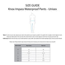 KNOX Size Chart - Impass Unisex WP Pants