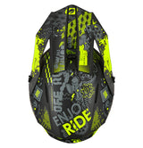 O'Neal Youth 1SRS VIBRANT Helmet - Black/Neon Yellow