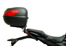 Image showcasing a Ventura EVO-12 Bike-Pack Kit containing three components: a black and gray EVO-12 pack with zipper, an Evo-Rack on a Honda CB 650R/CBR 650R (19-20) for stability, and L-brackets with screws, all in this generic image.