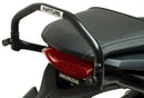 Image showcasing a Ventura EVO-12 Bike-Pack Kit containing three components: a black and gray EVO-12 pack with zipper, an Evo-Rack on a Honda CB 650R/CBR 650R (19-20) for stability, and L-brackets with screws, all in this generic image.