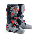 Alpinestars Tech 10 Enduro Boots – Mid Gray/Dark Gray/Red Fluoro