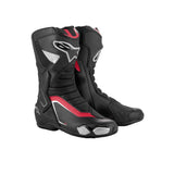 Alpinestars SMX-6 v3 Street & Track Motorcycle Boots - Black/Silver/Red