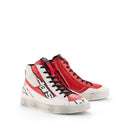 Alpinestars Stated Flair Motorcycle Shoes - Mens (Red/White)