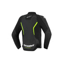 Leather Jacket Mens Alpinestars Air Gp Force V2 Black/Yellow