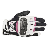 Alpinestars Stella Smx 2 Air Carbon Womens Motorcycle Gloves - white/black/pink