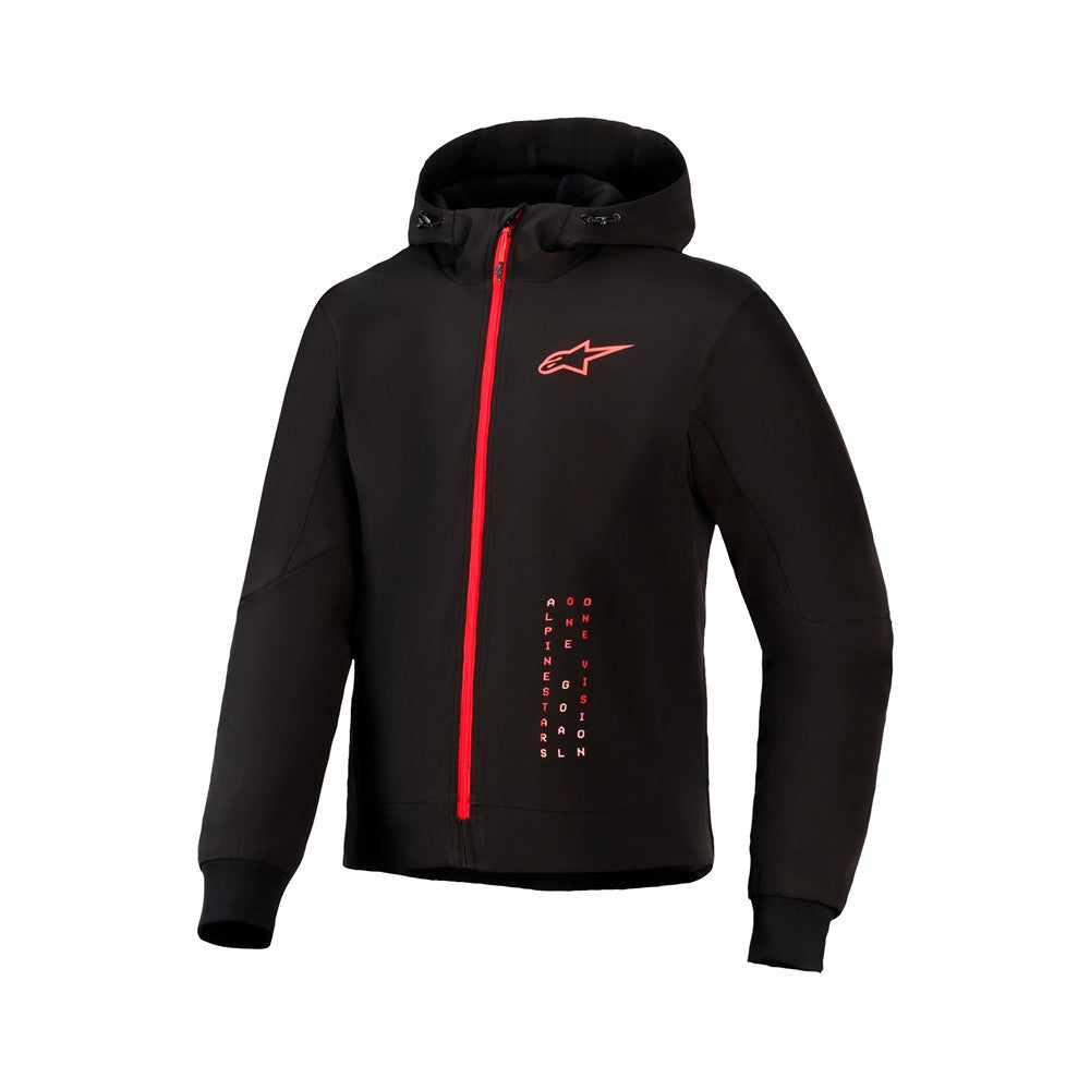 Alpinestars Radium Tech Hoodie -  Textile (Black/Red)
