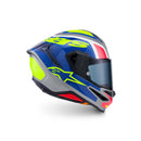 Alpinestars Supertech R7 Helmet Lumen Silver/Blue/Pink/Yellow Fluoro