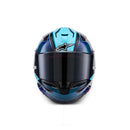 Alpinestars Supertech R7 Helmet Kinetis Black/Blue/Pink Fluoro/White Gloss