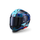 Alpinestars Supertech R7 Helmet Kinetis Black/Blue/Pink Fluoro/White Gloss