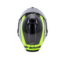 Alpinestars Supertech R10 Helmet Arius Black/Silver/Yellow Fluoro Gloss