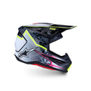 Alpinestars 2027 S-M7 Blaster Motocross Helmet – Black/Grey/White/Yellow Fluoro Gloss