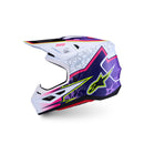 Alpinestars 2027 S-M7 Blaster Motocross Helmet – Purple/Pink/White Gloss