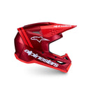 Alpinestars S-M3 Radium Motocross Helmet – Red Metallic/Red Fluoro/White Gloss