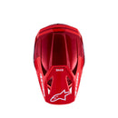 Alpinestars S-M3 Radium Motocross Helmet – Red Metallic/Red Fluoro/White Gloss