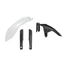 PLASTICS RTECH 3 PIECE FRONT FENDER & FORK WHITE BLACK YAMAHA XT700Z TENERE 19-24