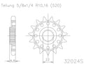 SPROCKET FRONT MOTO MASTER STEEL 12T BETA GAS GAS HUSABERG HUSQVARNA KTM
