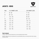 Size chart for REVIT Jackets - Mens