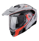Scorpion EXO ADX-2 KAMPS Motorcycle Helmet - Grey/Red (Modular)
