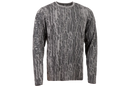 The Husqvarna Xplorer T-Shirt Long Sleeved - Bark features a gray, textured tree-bark pattern design with a round neckline. Made from lightweight and comfortable organic cotton, this piece is perfect for those who appreciate both comfort and style.