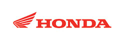 The image shows the Honda logo, which includes the word "HONDA" in bold red capital letters alongside a stylized red wing graphic on the left.