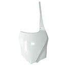NUMBER PLATE RTECH WHITE KAWASAKI KX100 14-24 KX112 22-ON KX85 14-ON