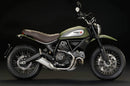Image of a Ventura Bike-Pack Kit for the Ducati 800 Scrambler Urban Enduro (2015), featuring labeled components: a Pack, Sport-Rack on the back of the bike, and an L-Bracket with screws. This adjustable kit is ideal for personalizing your ride.