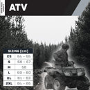 M2R ATV Helmet - size chart