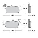 BRAKE PADS REAR MOTO MASTER RACING GP GAS GAS HONDA KAWASAKI SUZUKI YAMAHA TM RACING