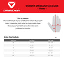 DRIRIDER Size Chart - Womens Gloves