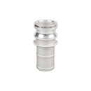 Type E Aluminium Male Camlock x Hosetail Fitting